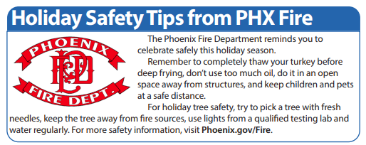 Holiday Safety Tips from PHX Fire